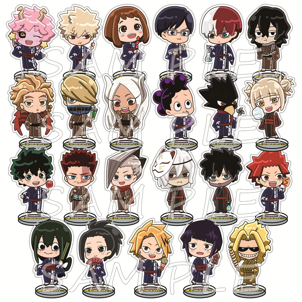 My Hero Academia 10cm Acrylic Stand Figures Keychain Izuku Midoriya Anime Desktop Tabletop Decor Otaku Fans Collectible Gift