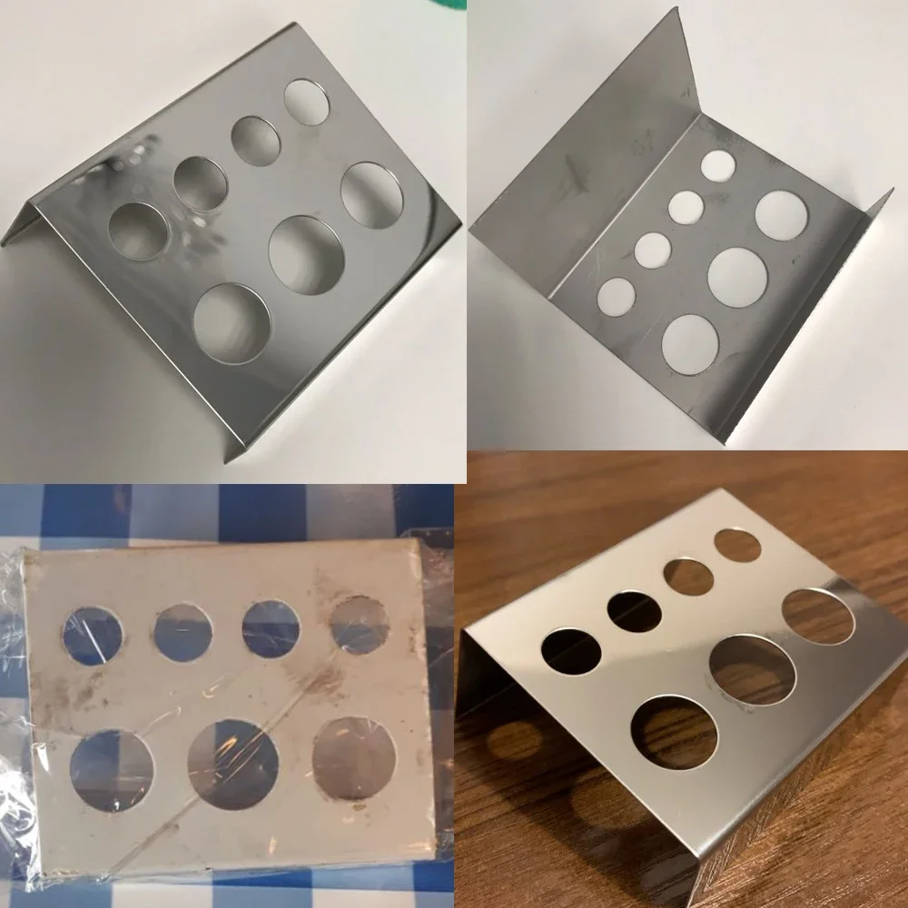 لوازم الوشم حامل أكواب حبر الوشم حامل 7 فتحات من الفولاذ المقاوم للصدأ الأسود ملحقات المكياج ماكويلاج دائم