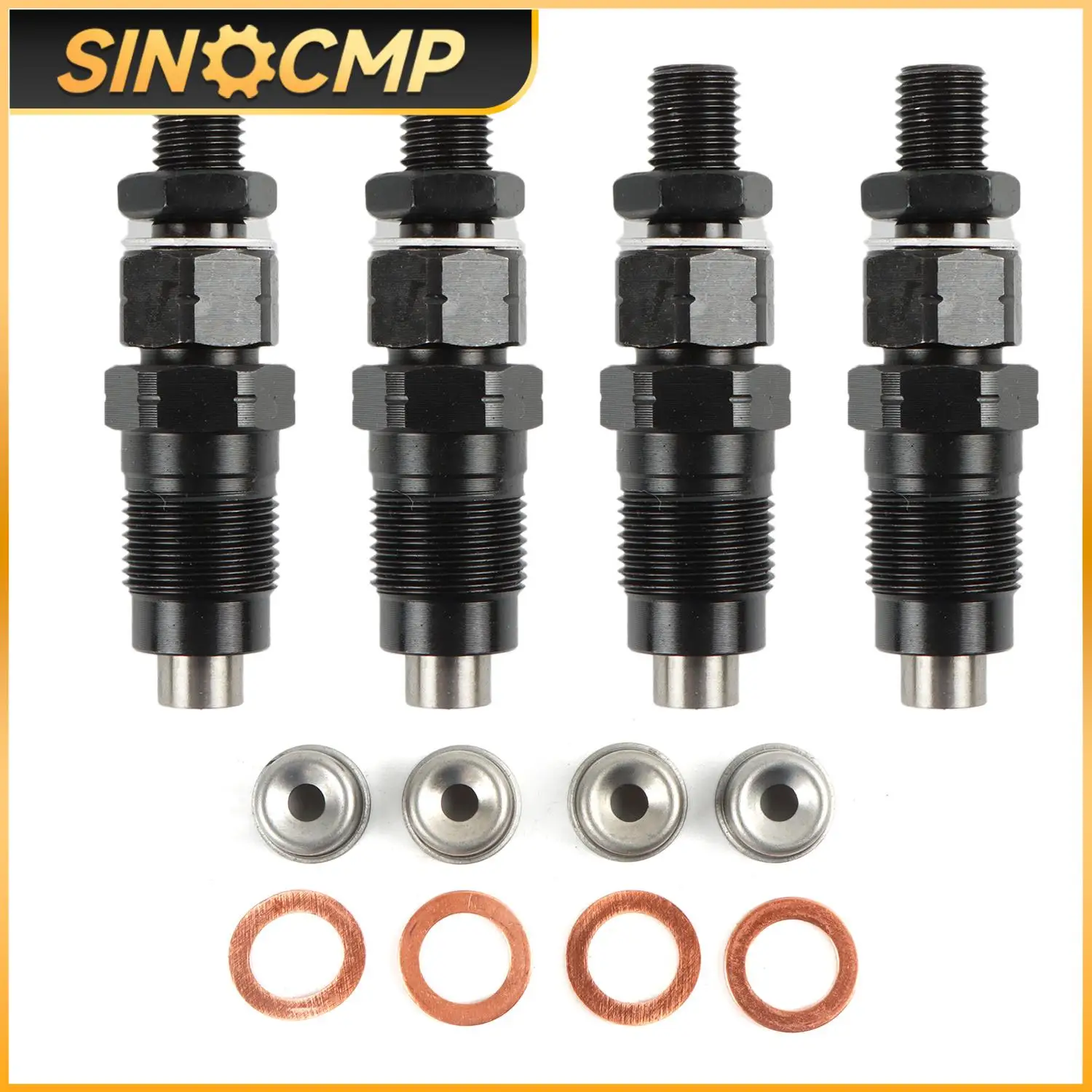 

4Pcs New Diesel Fuel Injectors Set For Toyota Hilux Surf Prado 1KZ-TE 3.0 L 093400-7040 Automobile Professional Accessories