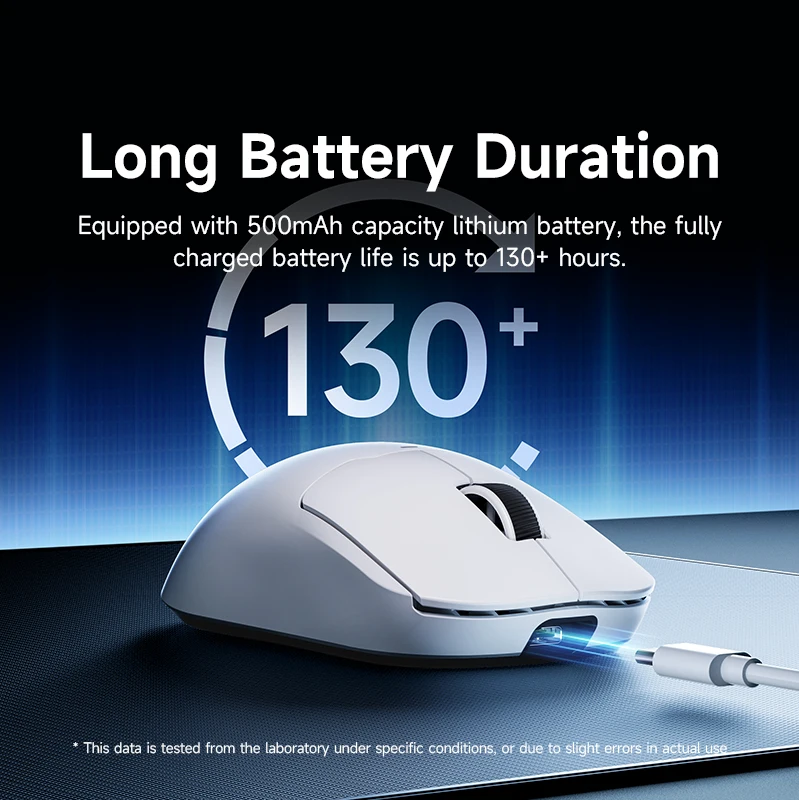  A5 Wireless Gaming Mouse Tri-moed connection Wired/2.4Ghz/Bluetooth Paw3395 E-Sports Lightweight  DPI 26000 image 5