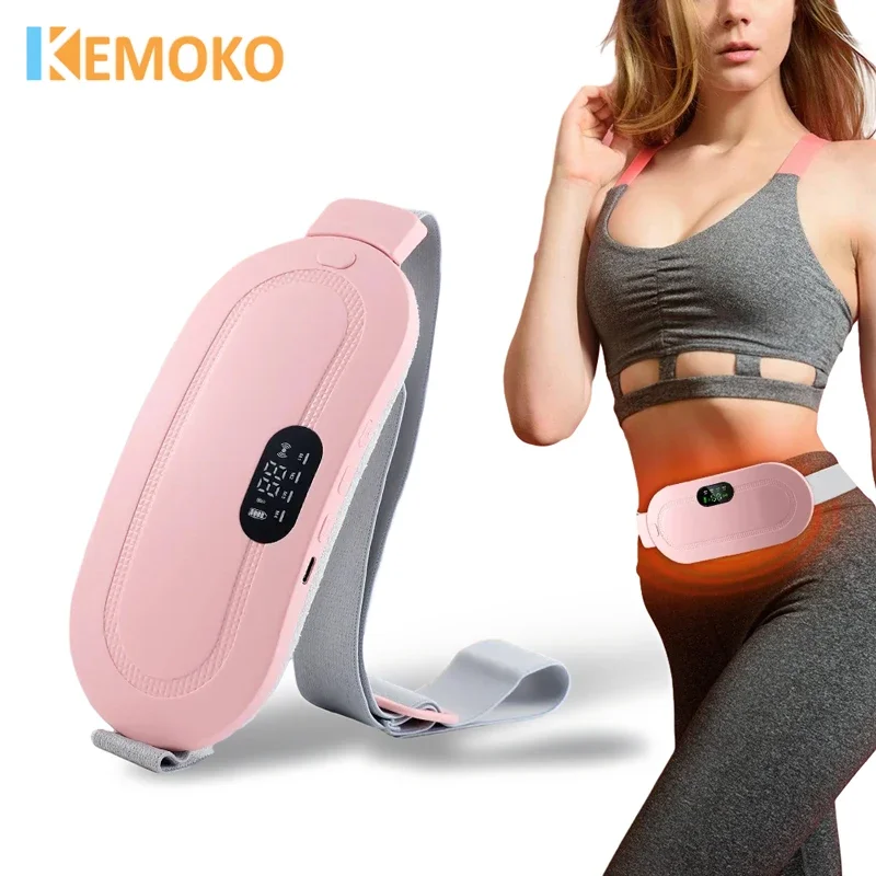 

Smart Warm Palace Portable Waist Belt Menstrual Heating Pad Period Cramp Massager Dysmenorrhea Relieving Belt Menstrual Heating