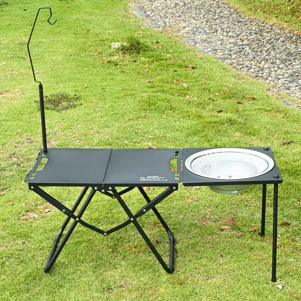 

Portable Camping Folding Table Lightweight 2-Person Outdoor Carry Bag Quick-Setup X-Frame Design Camping Hiking RV Beach