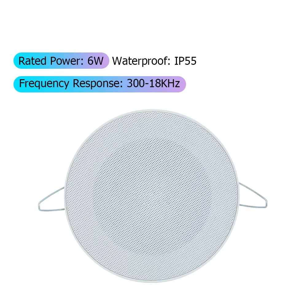 Водонепроницаемая потолочная мини-колонка, 4 дюйма, 100 в, 6 Вт