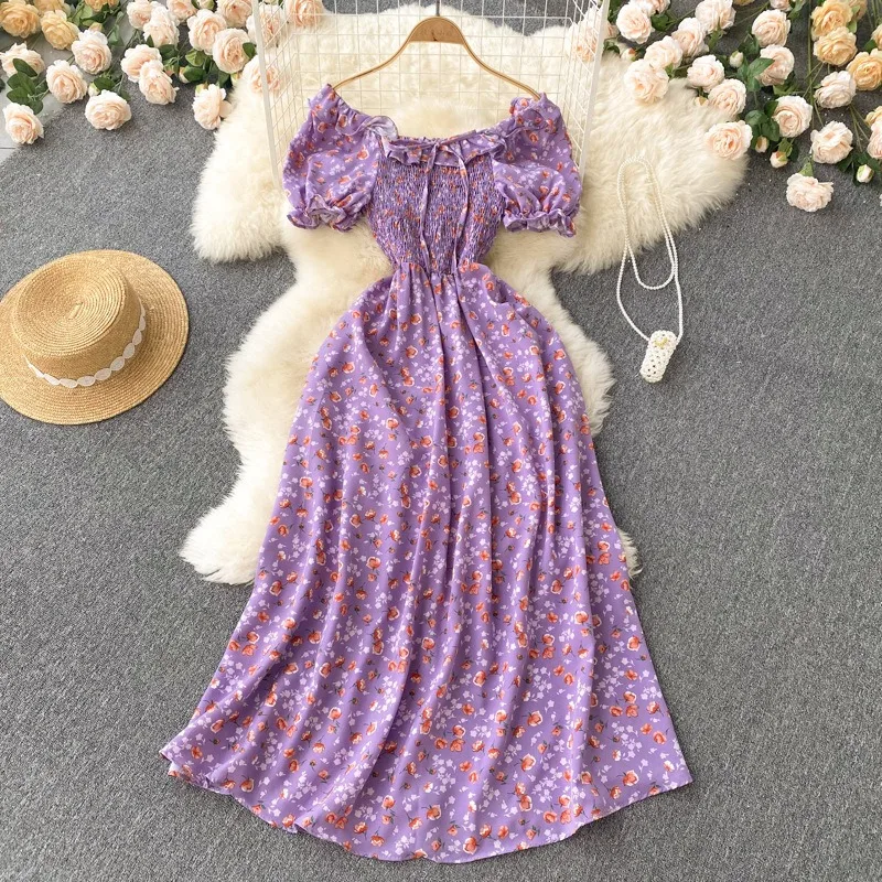 floral fashion summer dresses korean Amazon.com: Summer Floral Natural Silk V-Neck Midi Dress Women Boho Fashion Light Beach Sundress Korean Bodycon Casual Dresses As Shown S : Clothing, Shoes & Jewelry