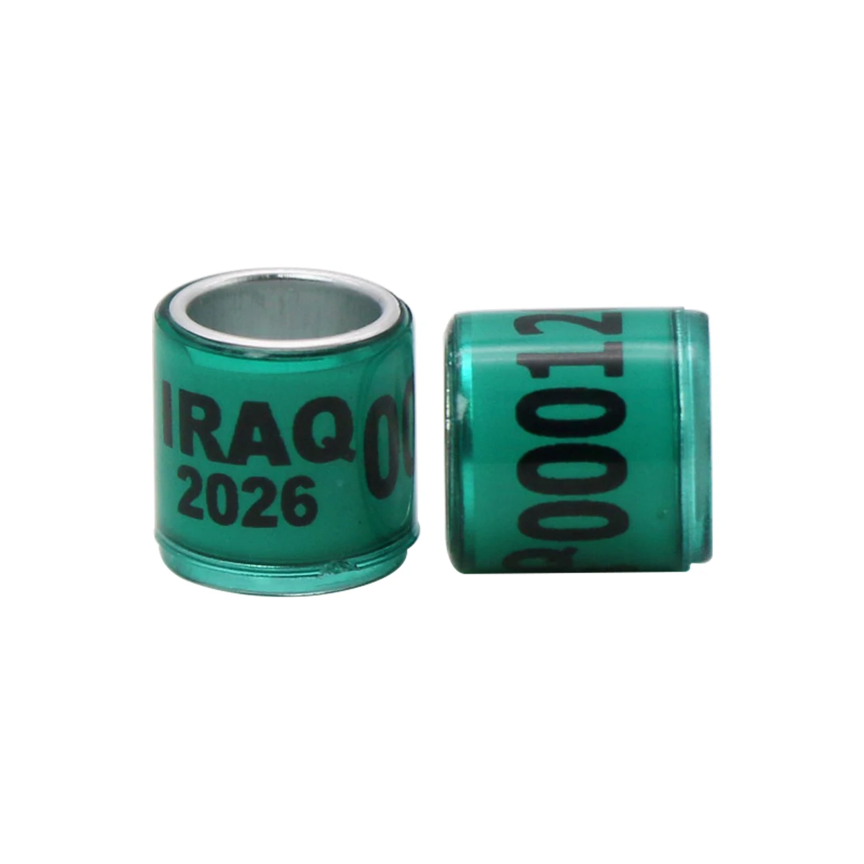 100 قطعة 2026 حمامة القدم الدائري ID 8 مللي متر مع أرقام الألومنيوم البلاستيك سباق حمامة التدريب في الهواء الطلق بمناسبة الدائري