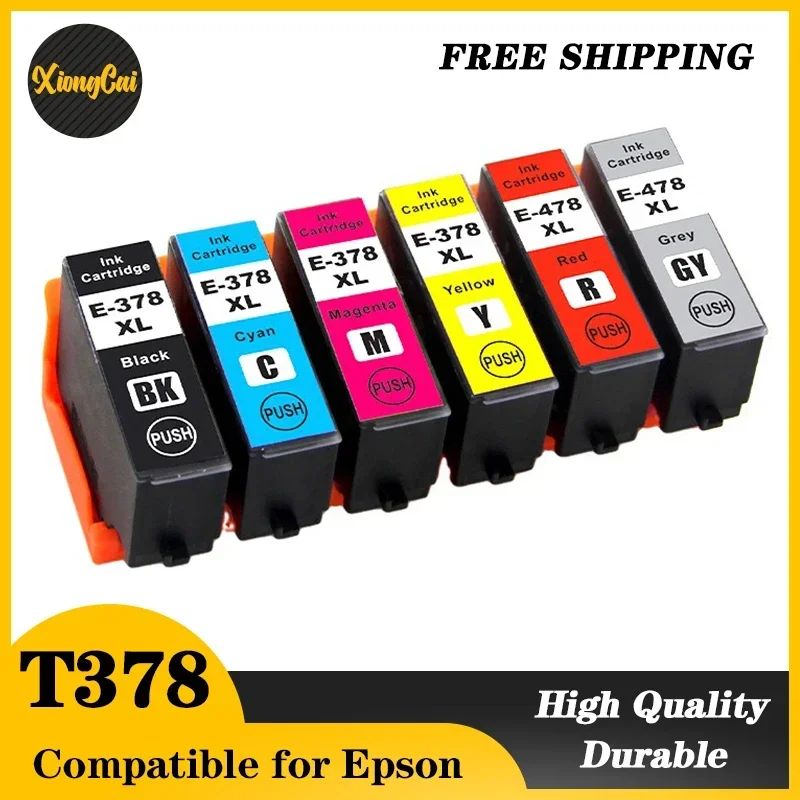 378 478 T378 378XL T478 478XL T478XL Premium Compatible InkJet Ink Cartridge for Epson Expression Photo XP-15000