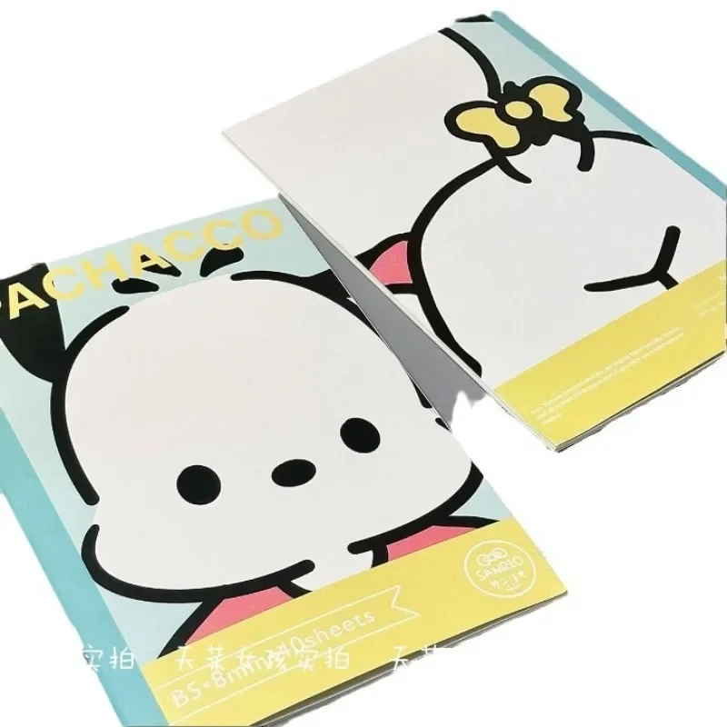 Sanrio Kawaii Anime Cinnamoroll Kuromi B5 Bloc de notas engrosado, dibujos animados lindos, mi melodía, cuaderno para niños, papelería, regalos para niños