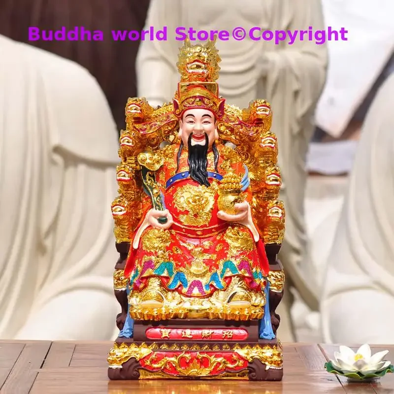 HOME Shrine protection SHOP Worship Mammon God of wealth 9 dragons CAI SHEN Recruit wealth Bring good luck money Buddha statue