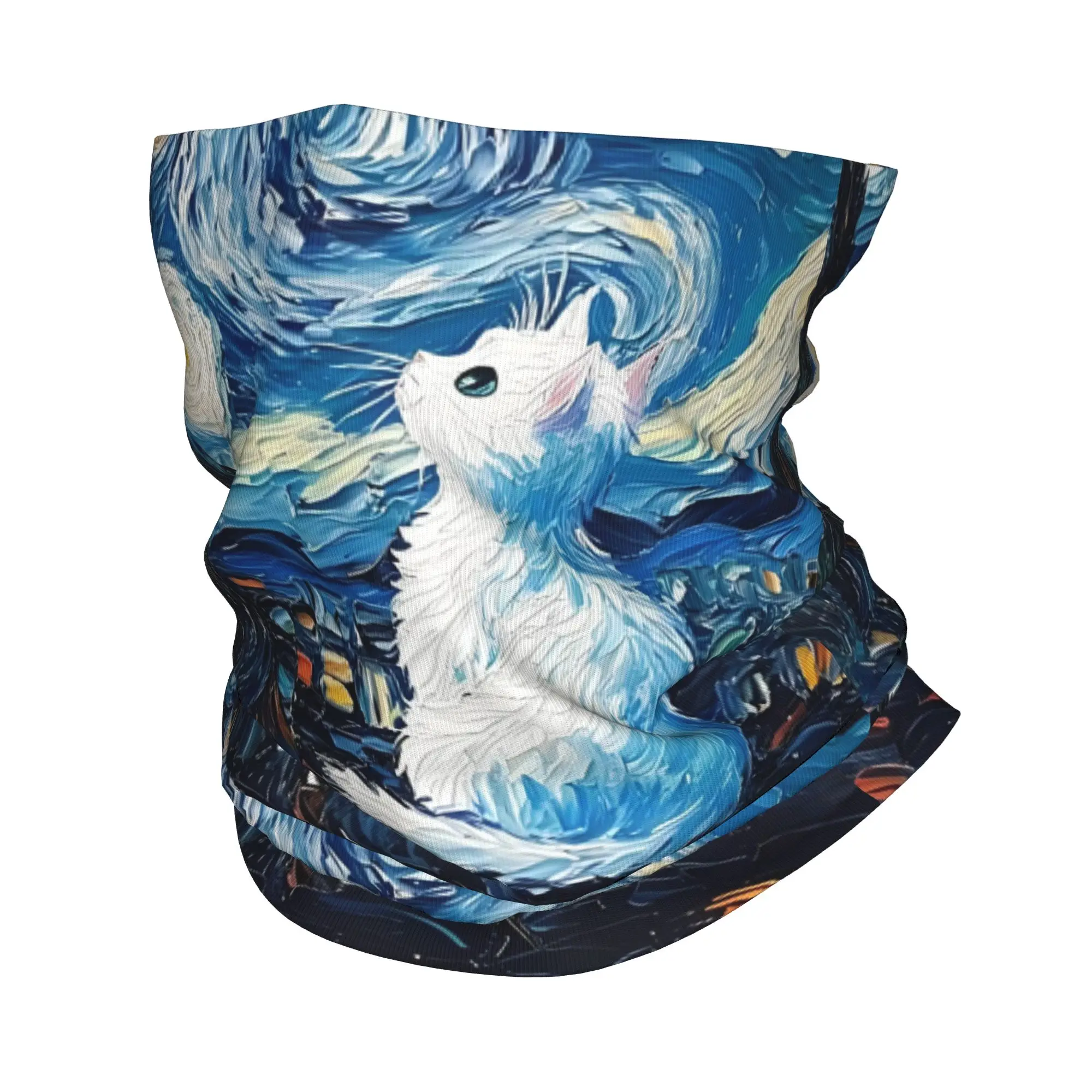 

Многофункциональная бандана-балаклава «Звездная ночь» Винсента Ван Гога, ветрозащитный шарф-маска для лица, головной убор с рисунком маслом, для женщин
