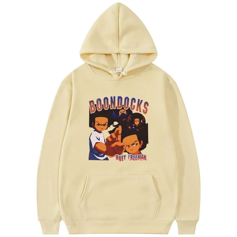 The Boondocks-Sudadera con capucha para hombre y mujer, prenda deportiva masculina de estilo Hip Hop, ropa de calle de talla europea