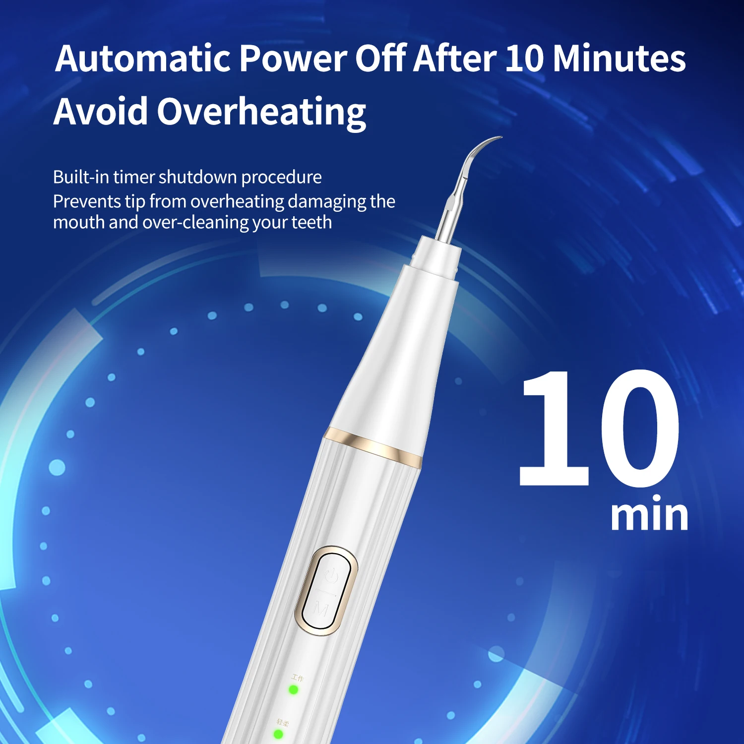 Ultrasonic Dental Scaler For Teeth Tartar Stain Calculus Remover Electric Sonic Teeth Plaque Cleaner Personal Care Appliances