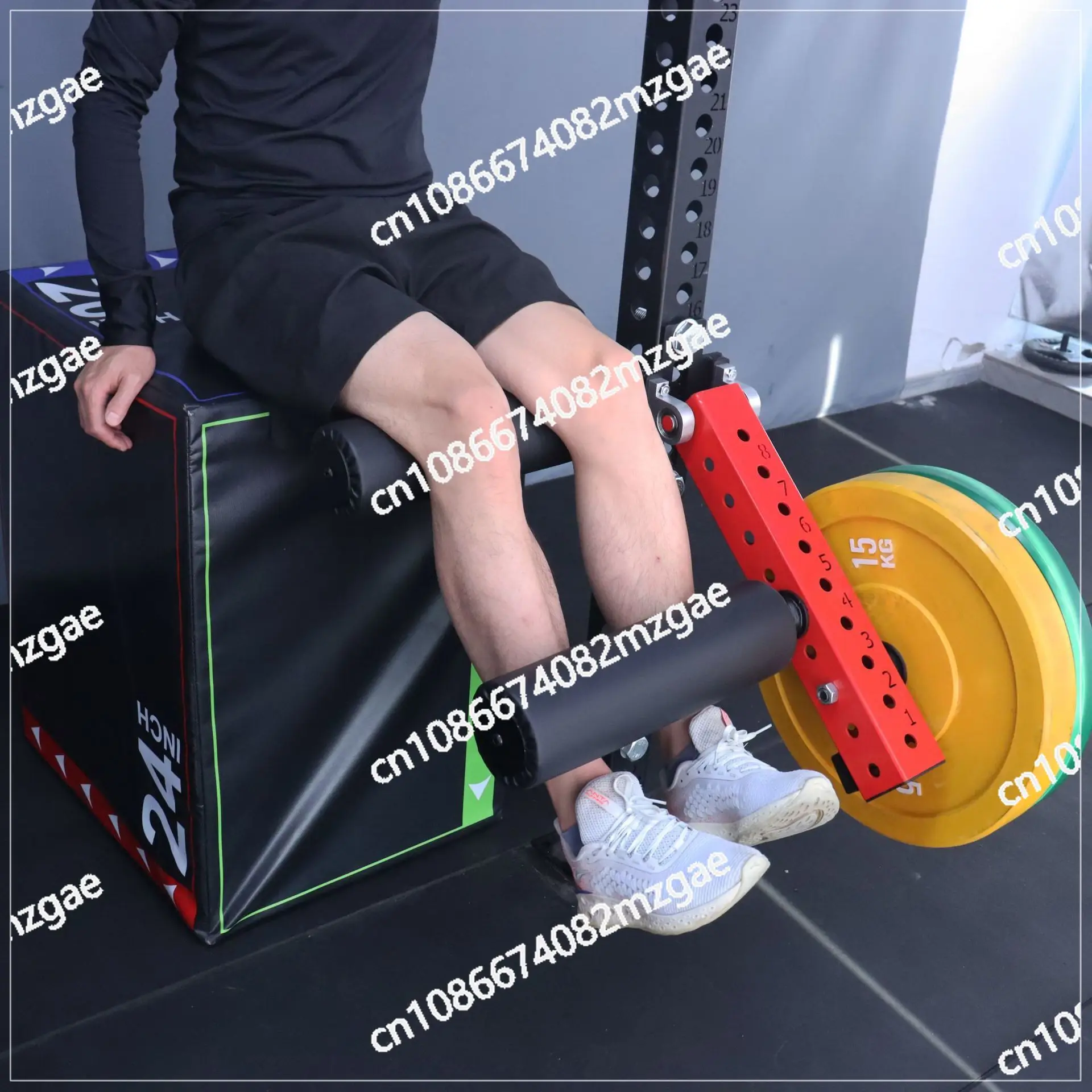 Steel sitting leg stretching and bending trainer, squat rack accessories barbell equipment