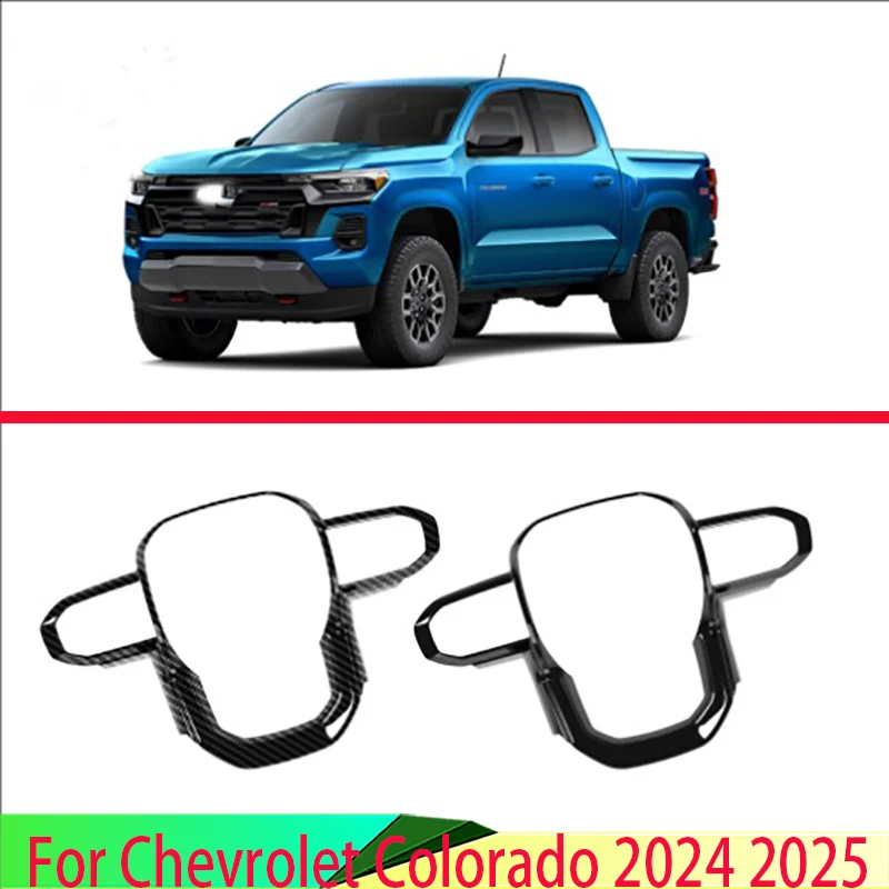 For Chevrolet Colorado 2024 2025 Car Accessories ABS Steering Wheel Panel Cover Bezel Trim Insert Badge Molding Garnish