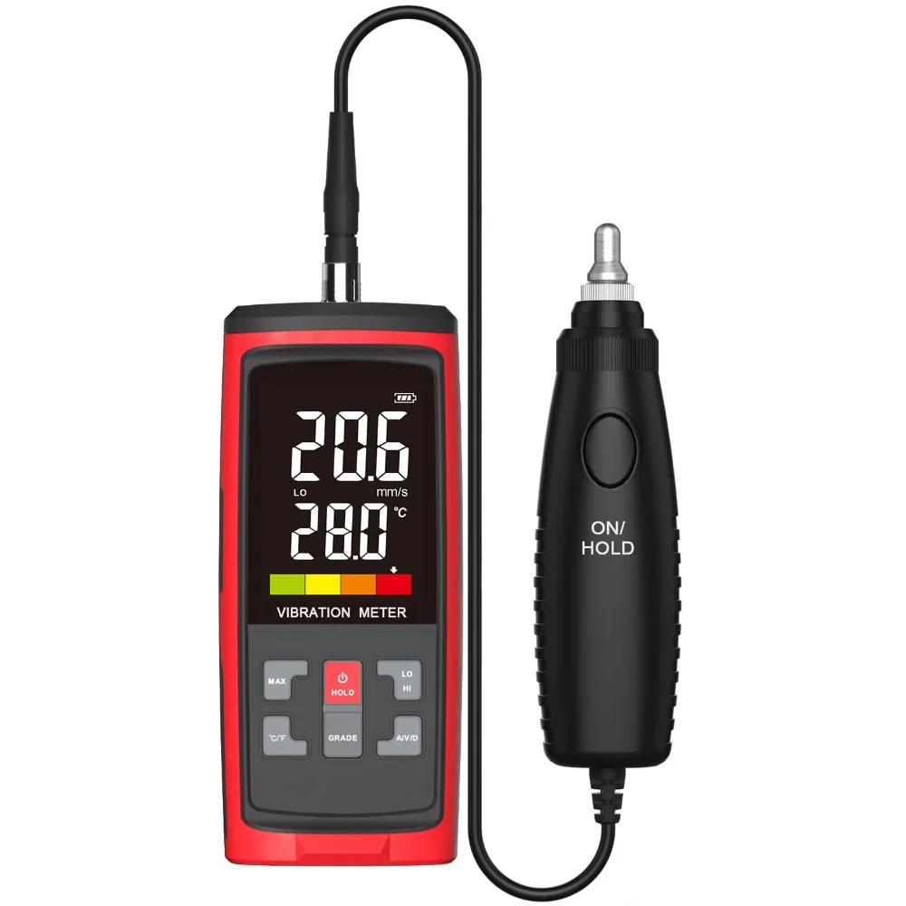 Vibration Meter Multimeter Conventional Vibration Measurement MeterTools with USB Charging for Machinery Manufacturing