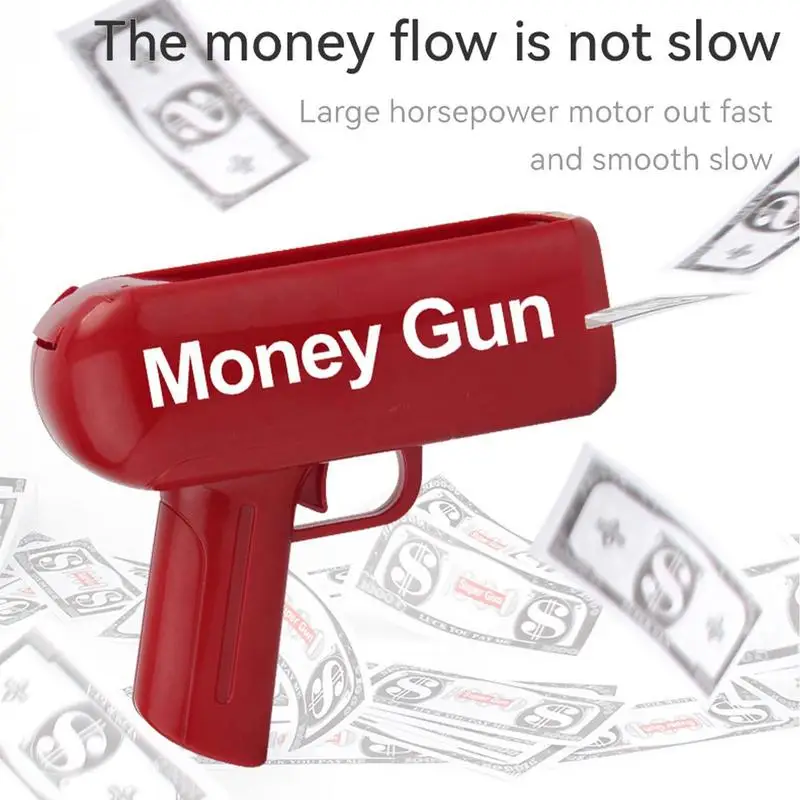 Money Shooter Toy Funny Outdoor Banknote Toys Cash Shooter Money Dispenser For Birthday Wedding Christmas Party Supplies