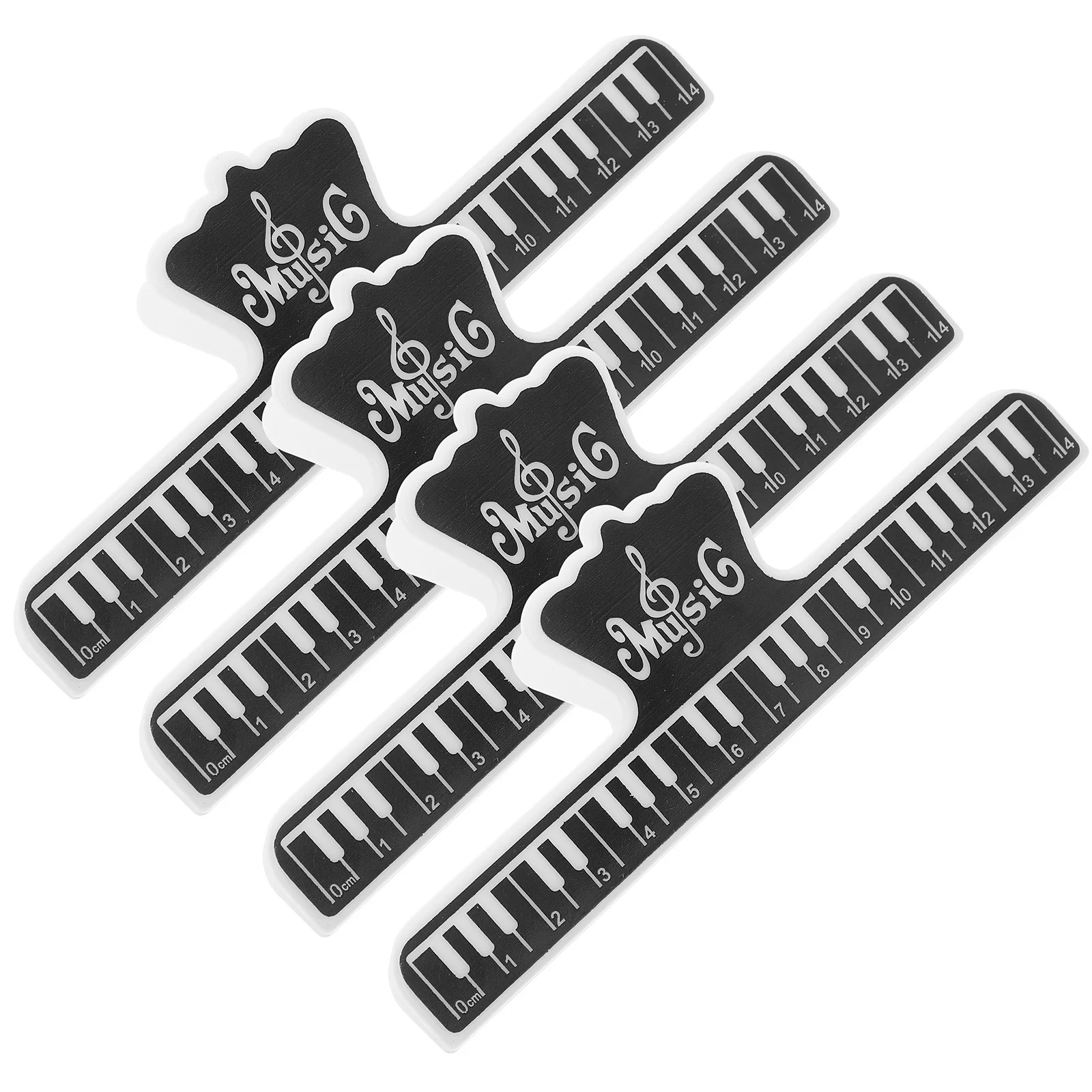 

Piano Clip Food Bag Clips Large Paper Music Note Memorandum Book Page Marker Abs Holder