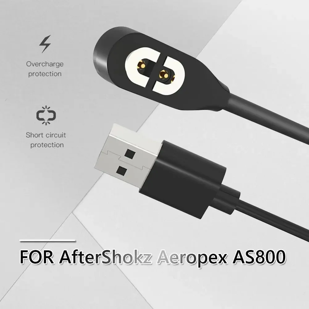 1m Magnetic Charging Cable for Bone Conduction Headphone USB Charger Cable Replacement Accessories for AfterShokz Aeropex AS800