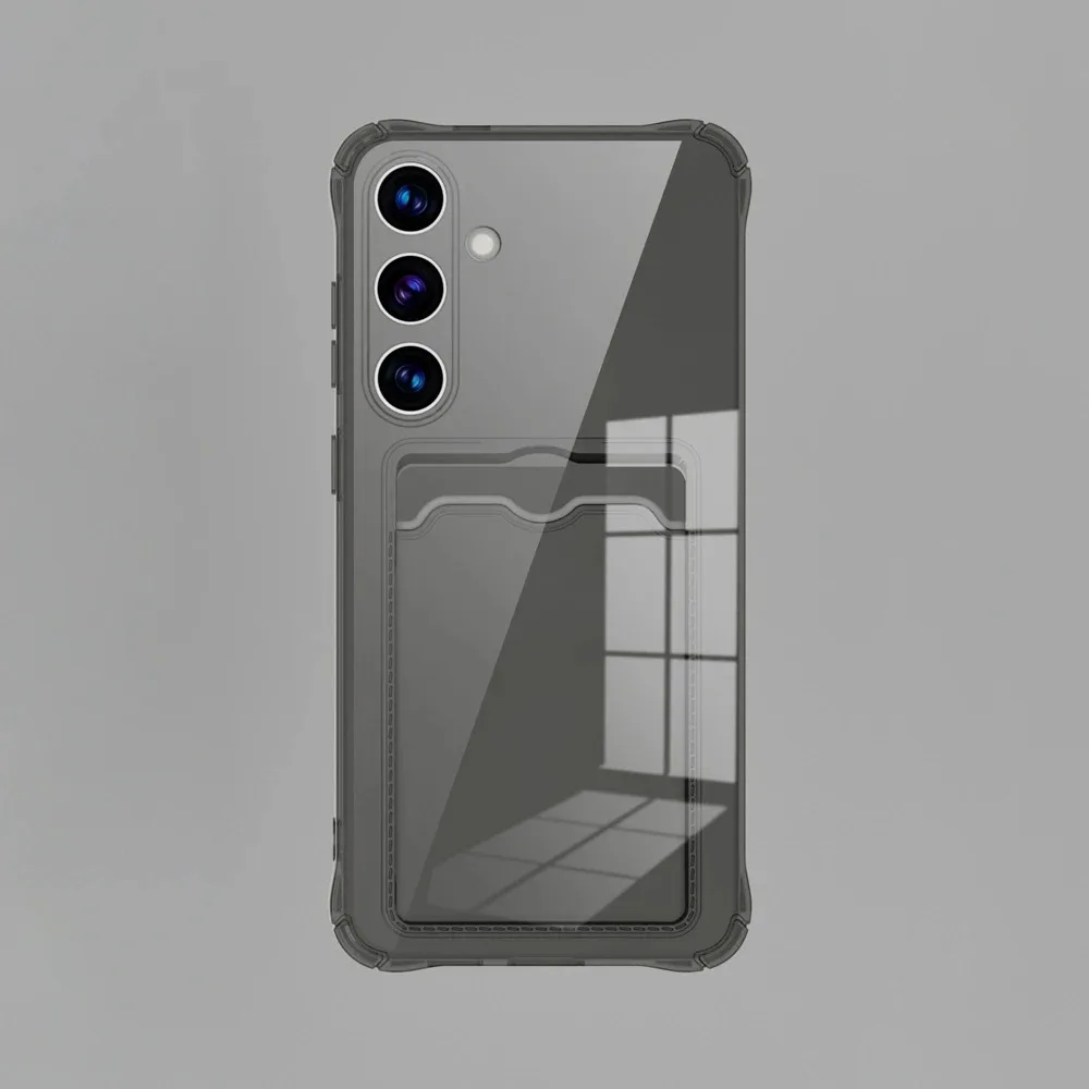 Für S26 Ultra Transparente Kartenfach-Silikonhülle Für Samsung Galaxy S26 S25 Edge S24 S23 S22 S21 Note 20 Ultra Schutzhülle – Detail 8