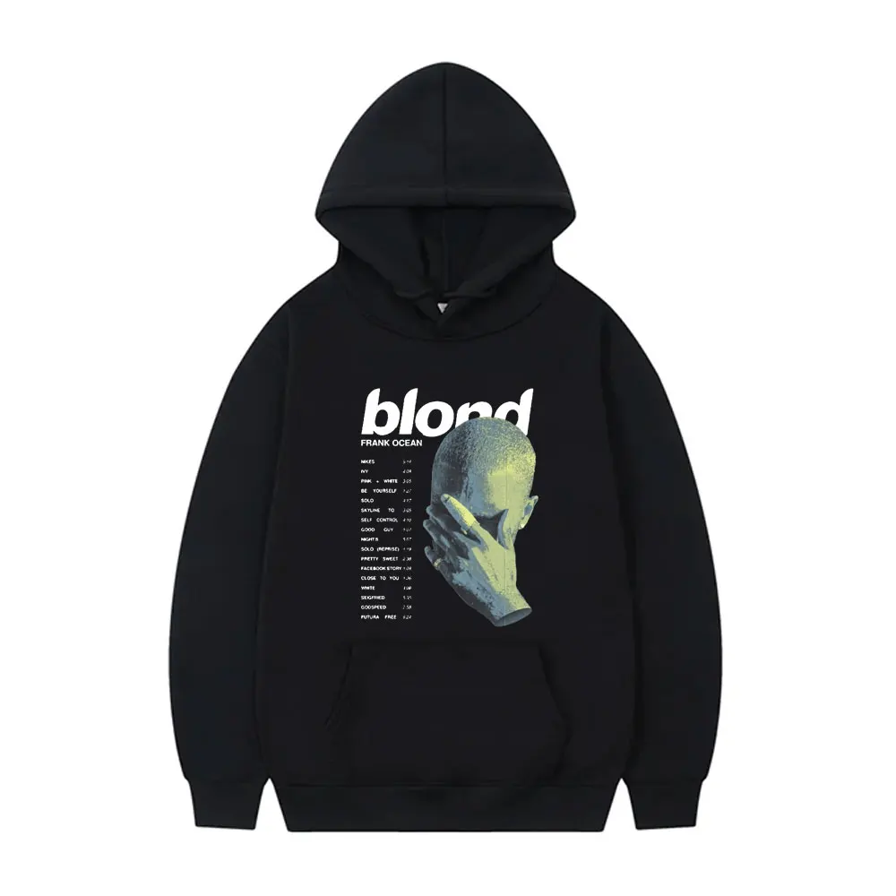 

Rapper Frank Hip Hop Ocean Fashion Hoodie Male Vintage Pullover Men's Blond Retro Old Hoodies Unisex Brand Oversized Streetwear
