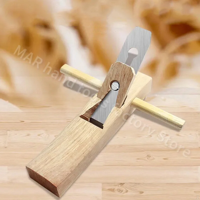 Rabot à main en bois de chêne mongol, rabot de qualité, lame en acier, rabot de coupe, artisanat de calcul de charpentier, outils de travail de calcul à domicile