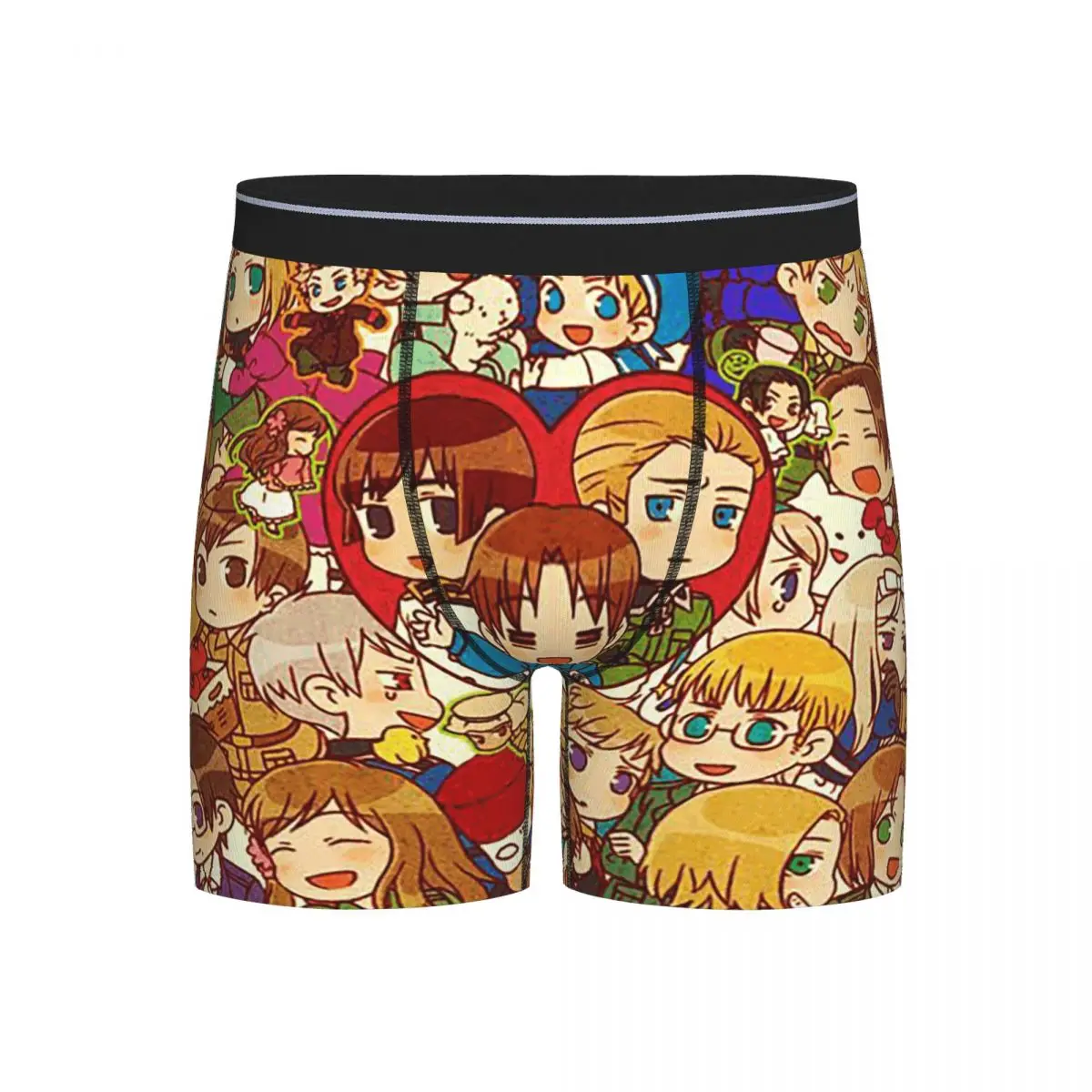 

Long Boxer Underpants Shorts Hetalia Group World Stars Panties Men's Ventilate Underwear for Homme Man Boyfriend Gifts
