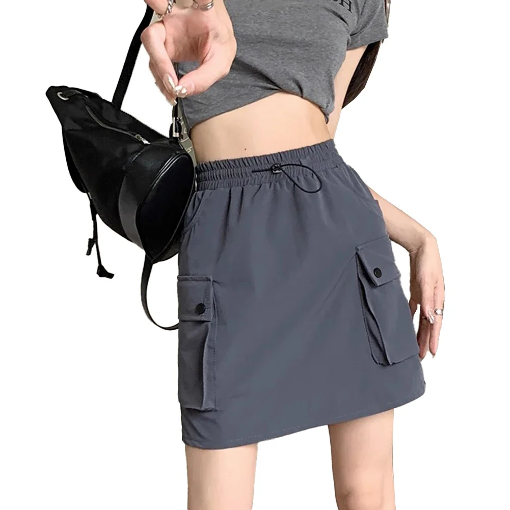 Womens Workwear Skirt Womens Skirts New Skirt Womens Workwear Drawstring Elastic High Fashion Birthday Present