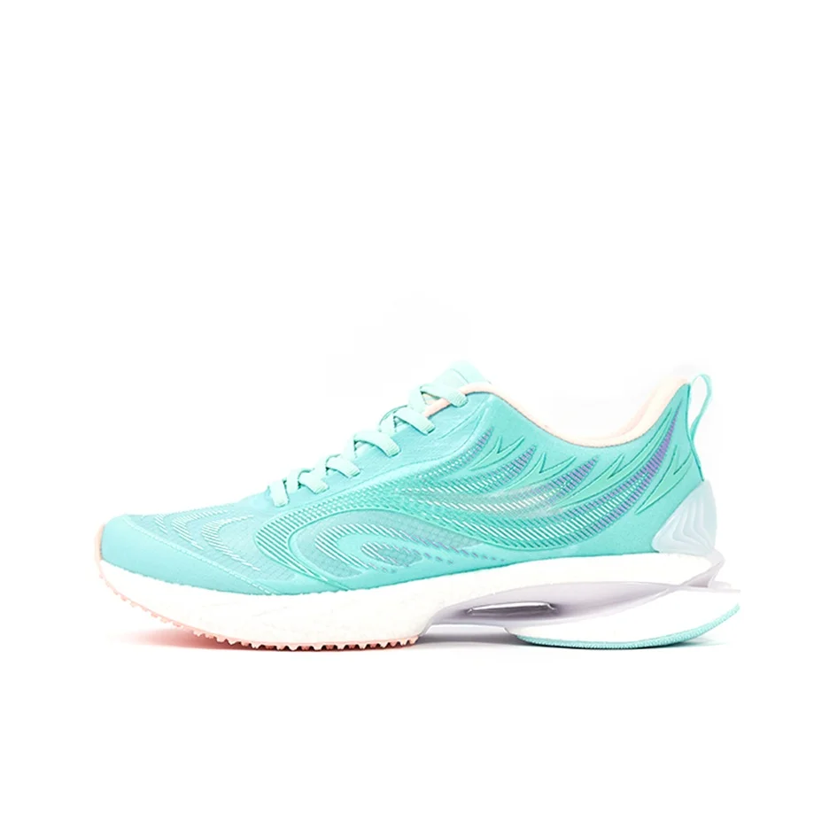 XTEP Fei Ling Abrasion Resistant Breathable Low top Running Shoes Women's Blue Comfortable 679314114636/
