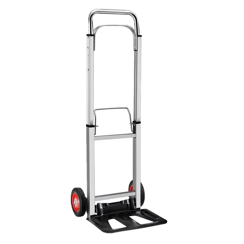 Lupai Heavy Duty Aluminum/Steel/Rubber Hand Truck-Dolly Cart 176LB Capacity Two-Wheeled Folding Cargo Handling Cart Luggage