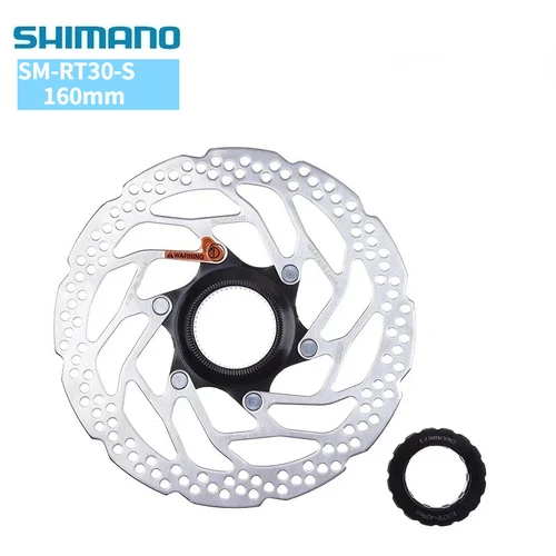 Imagen 2 del producto SHIMANO RT30 Rotor de freno de disco SM-RT30 cerradura central 160MM/180MM traje para bicicleta de montaña MTB piezas originales Shimano
