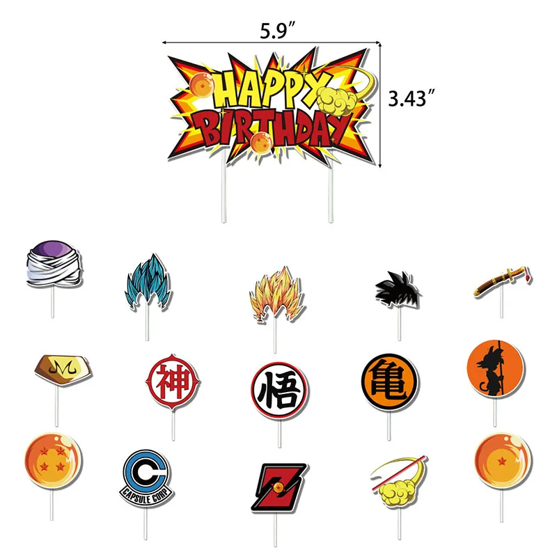 Dragon Ball Z Theme Festival Party Decoration Prop Suit Anime Periphery Action Figure Image Christmas Party Articles Wholesales