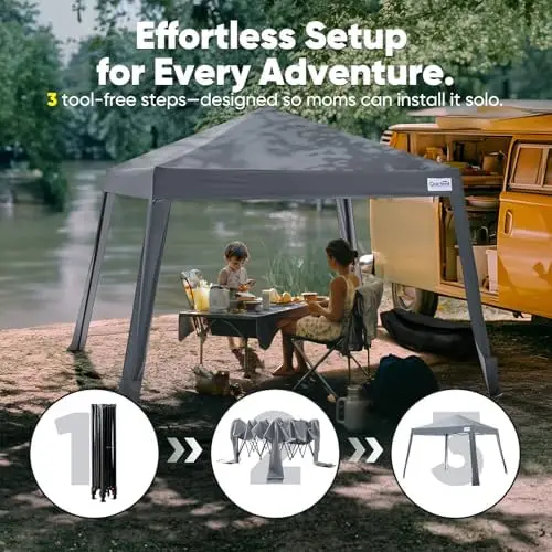 10x10 Pop Up Canopy Tent | Lightweight, Portable, and Versatile for Beach and Sporting Events with Sun Protection and