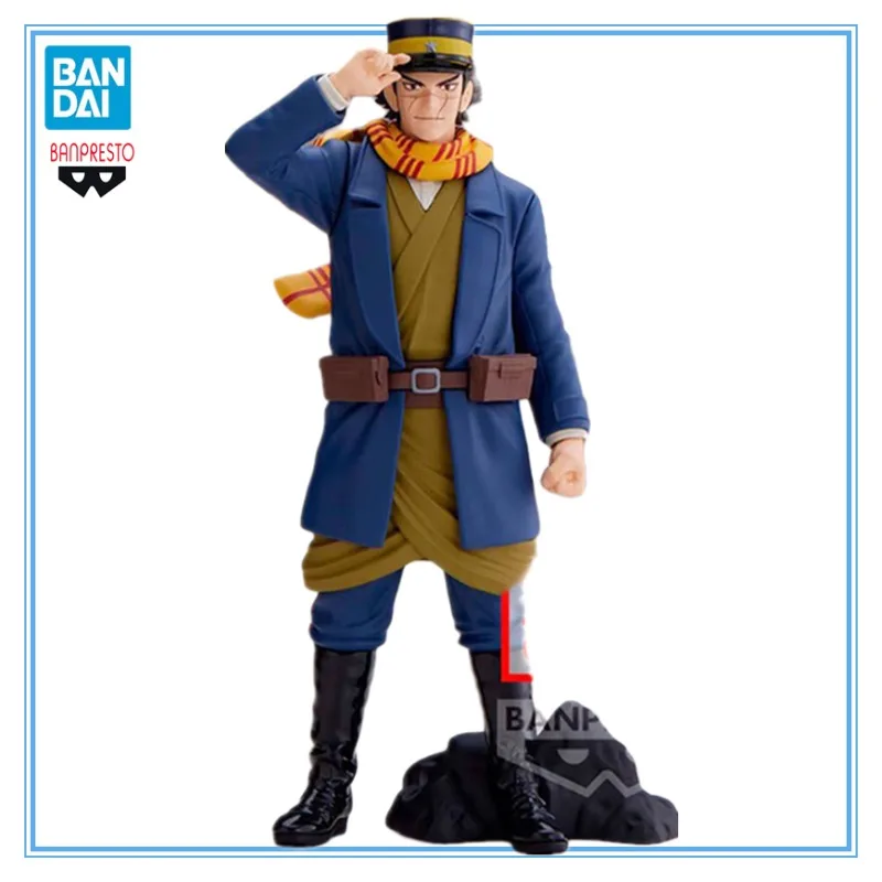 

In Stock Banpresto Golden Kamuy Sugimoto Saichi Original Genuine Anime Figure Model Toys 16Cm Child Collectible Gift