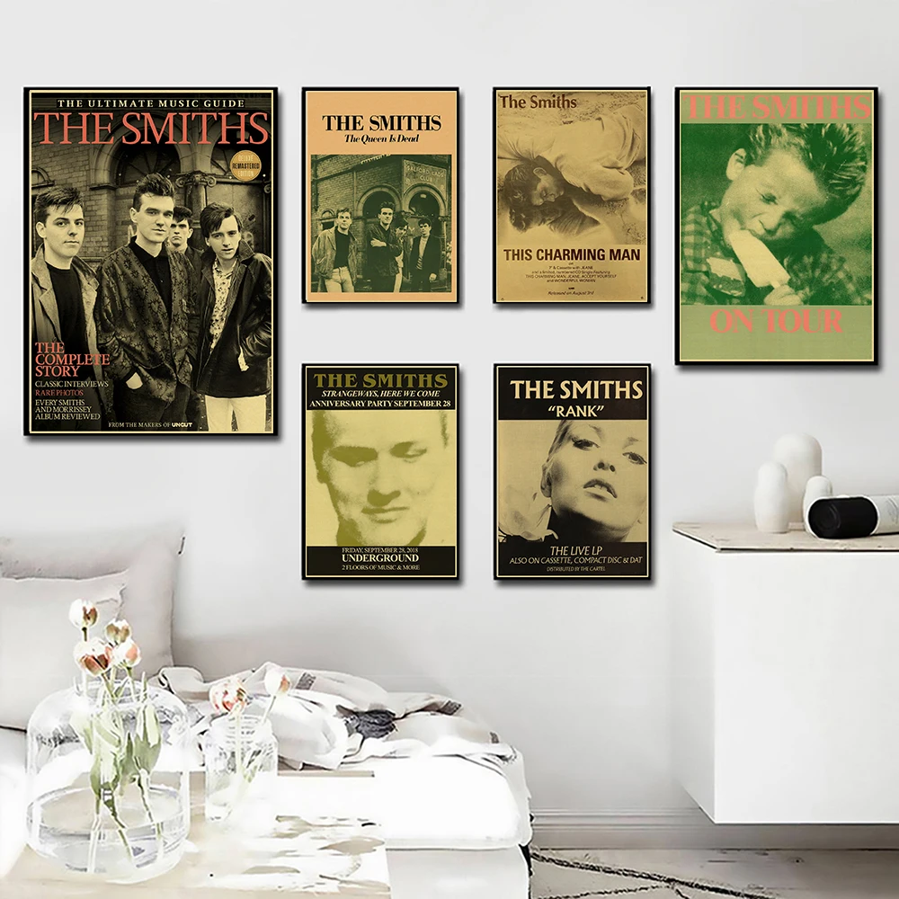 Rock Band The Smiths Retro Poster The Queen Is Dead Kraft