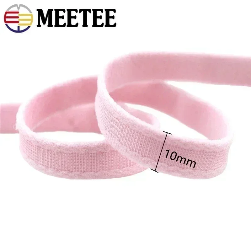 10Meters Meetee 10mm Nylon Underwire Channeling Bra Cover Band Ribbon for DIY Handmade Sewing Underwear Ring Accessories