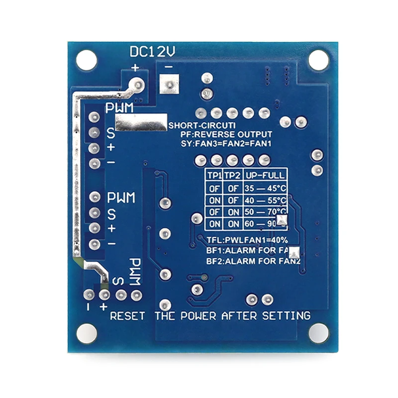 1/5/10Pcs DC12V 3-Fan Temperature Control Board 4-Wire PWM Fan Thermostat Module for Computer Cooling System of Control
