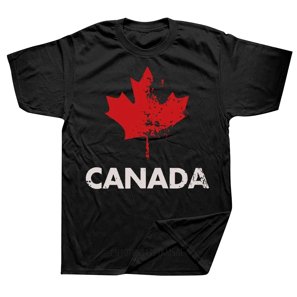 Vintage Retro Canadian Canada Flag T Shirts Graphic Streetwear Short Sleeve Birthday Gifts Summer Style T-shirt Mens Clothing