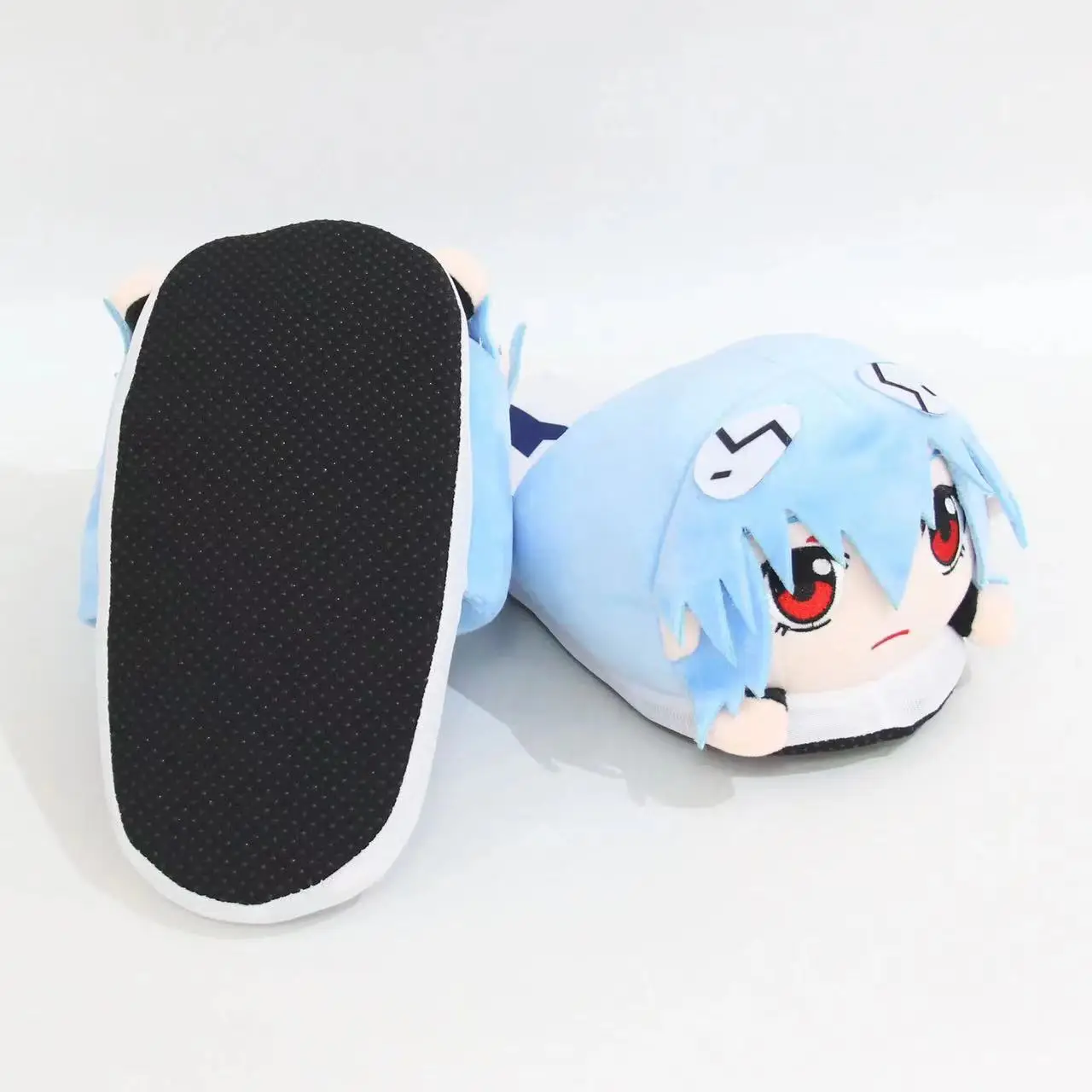 EVANGELION Rei Ayanami Anime Figure pantofole di peluche animazione pantofola di cotone invernale pantofole antiscivolo spesse coppie scarpe di