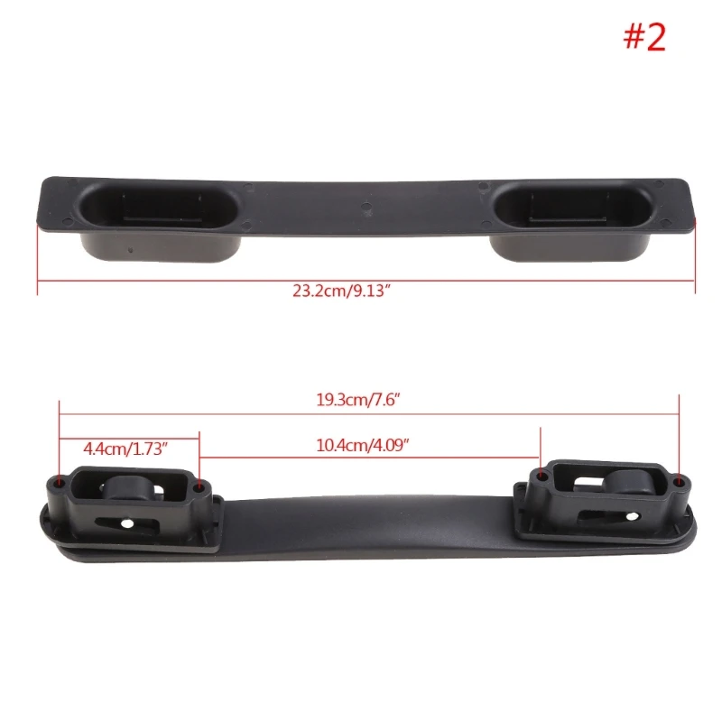 1PC Suitcase Luggage Plastic Spare Strap Flexible Handle Grip Replacement for Travel Replacement Black Luggage Bag Accessories