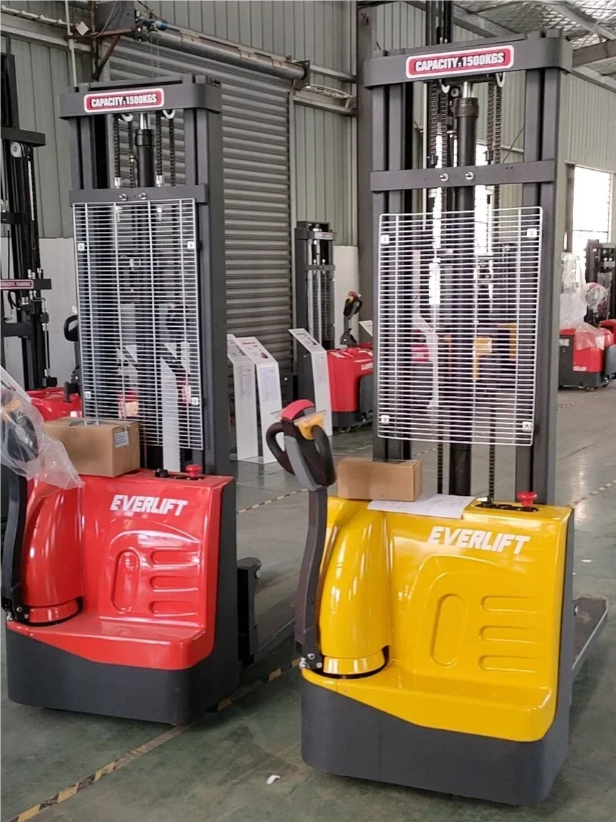 Heli 2M 3.5M Forklift Walkie Stacker Electric Sale For 0.8T0N 1.5T0N Lithium Battery Warehouse