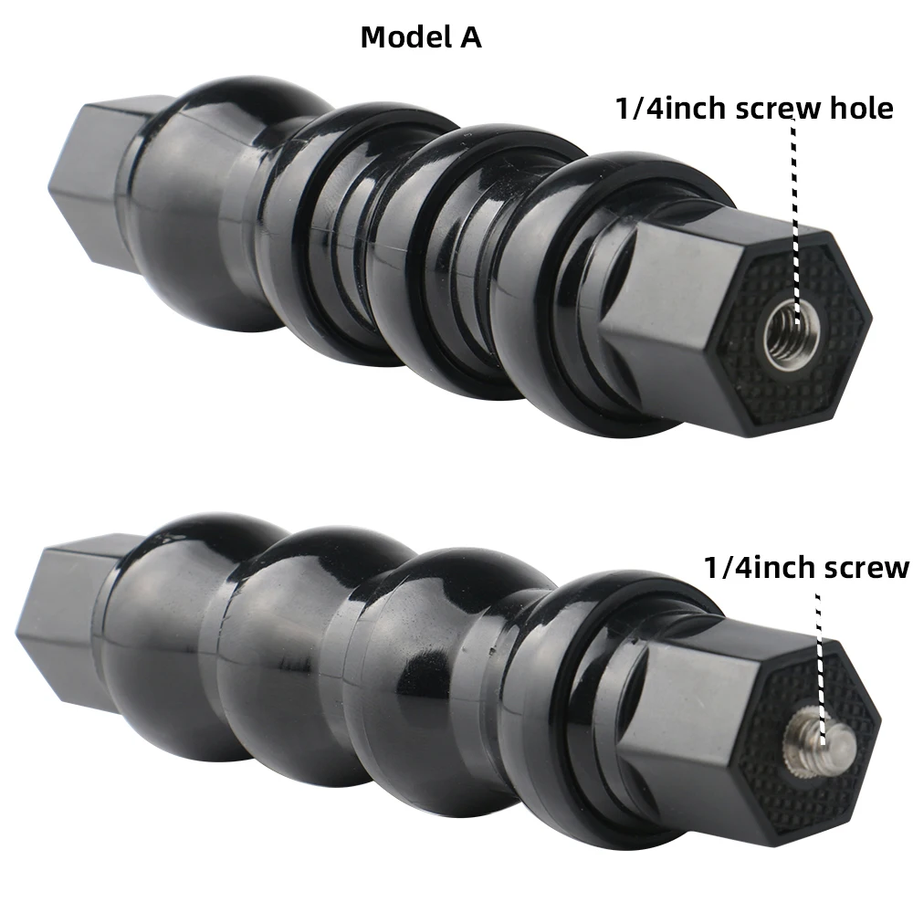 Flexível gooseneck monopé com suporte de montagem para gopro hero 5 6 7 8 9 10 sjcam dji osmo câmeras ação selfie vara para telefones