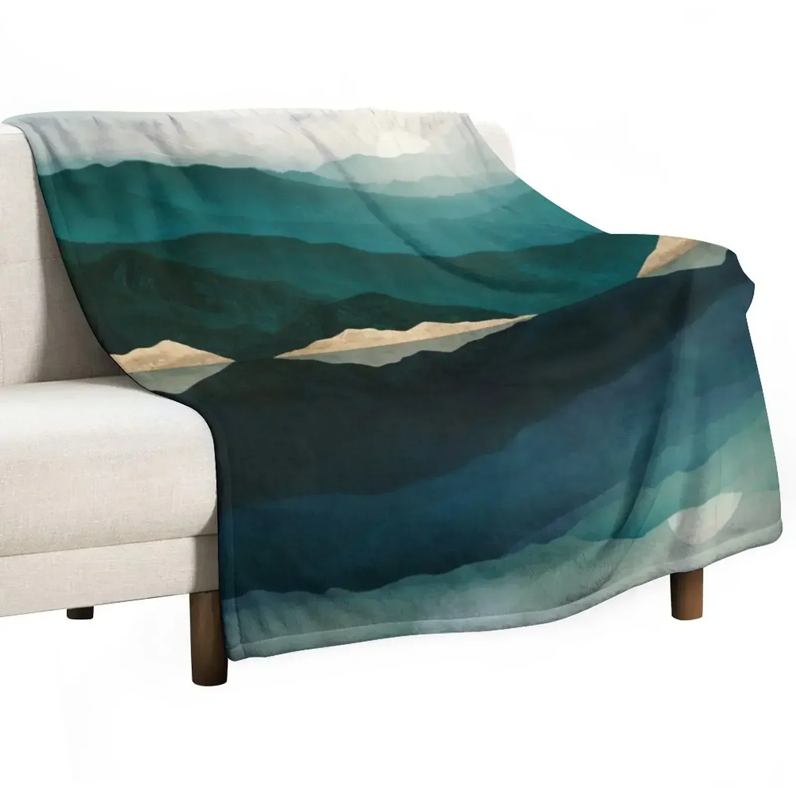 Waters Edge Reflection Throw Blanket All Weather Soft Throw Blanket for Sofa