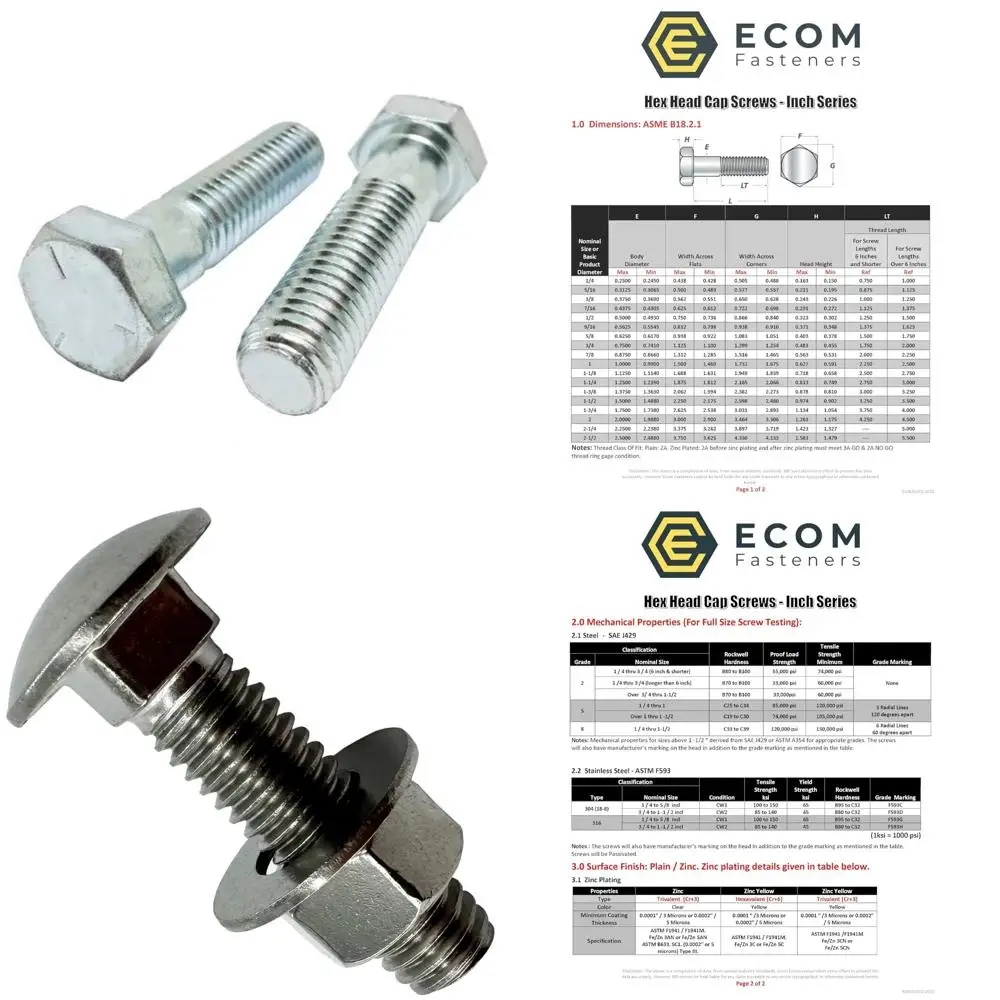 

Винты с шестигранной головкой из оцинкованной стали класса 5, 5/16-18 x 2 дюйма, грубая резьба, 100 шт., болты с частичной резьбой