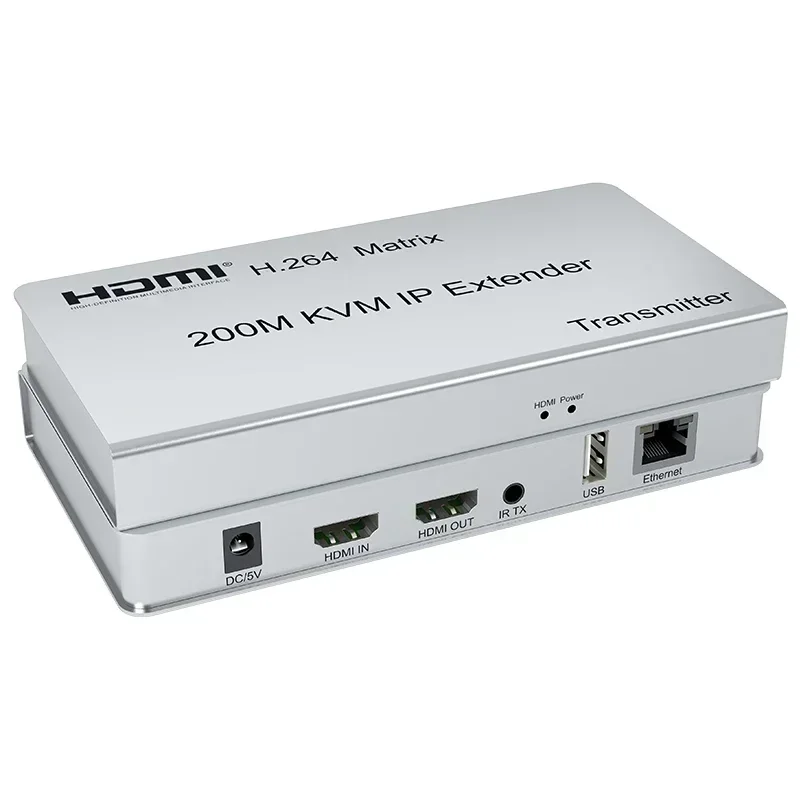 H.264 200m HDMI KVM IP Extender Network Matrix Via Rj45 Cat6 Ethernet Cable Video Transmitter Receiver HDMI Switch Splitter