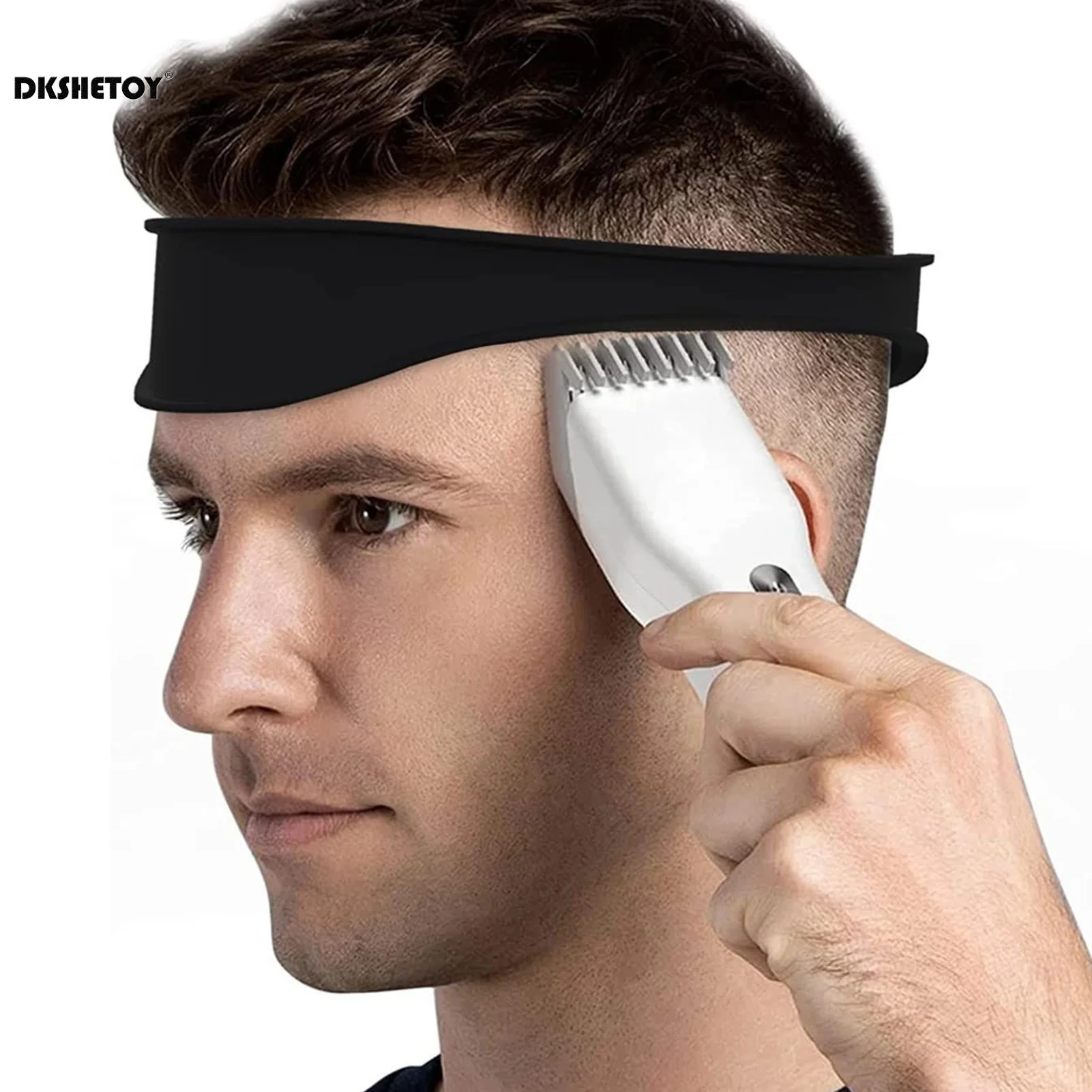 Silicone neckline shaving template DIY Home Haircuts Curved Headband Hair Cutting Guide Trimming barber shop accessories