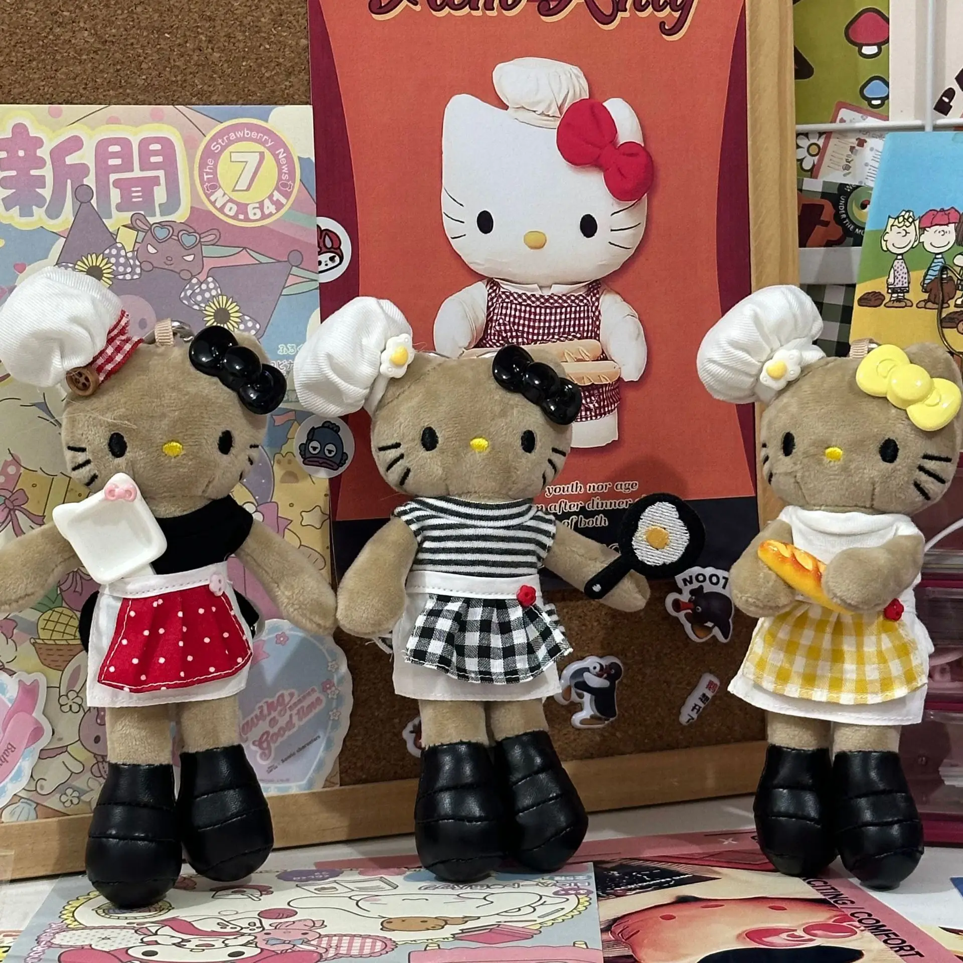 ハローキティ長い脚ぬいぐるみアニメ KT ぬいぐるみキーホルダー小さなペンダントバックパックぶら下げ子供のための