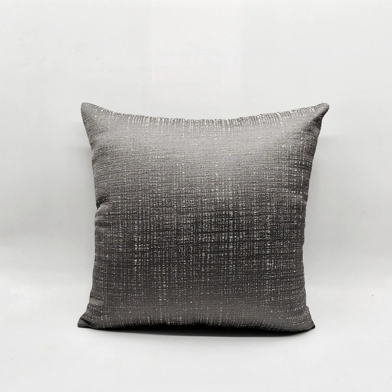 

2025 new high-end simple solid color light luxury throw pillow decorative high-precision jacquard square pillow with pillow core