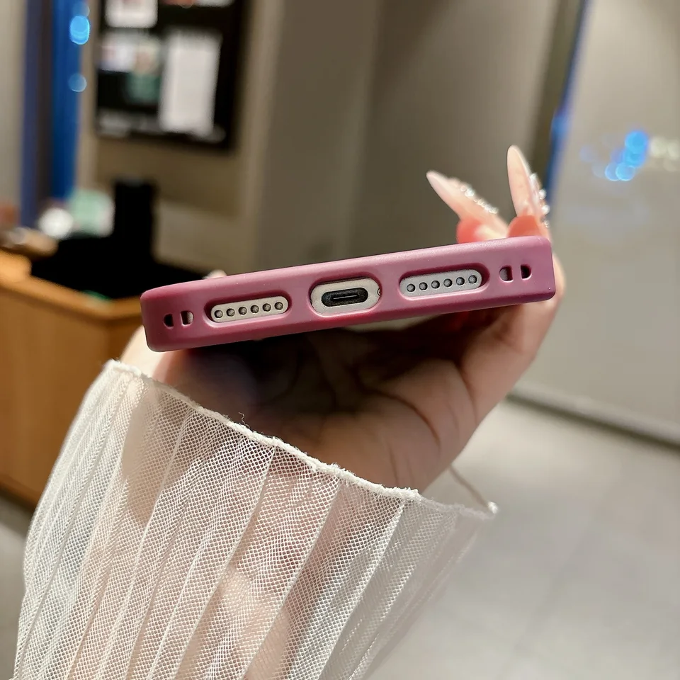 Funda magnética a prueba de golpes con contraste de color mate para iPhone 17 16 15 14 13 12 11 Pro Max con protección de lente 5