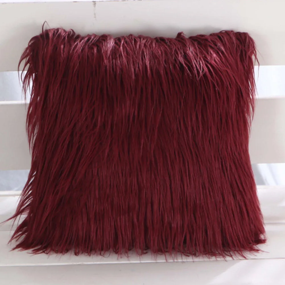 

1Pcs Wool Cushion Cover 45x45cm Soft Skin-Friendly Cozy Pillowcase Home Decoration Pillowcase Pillow Cover