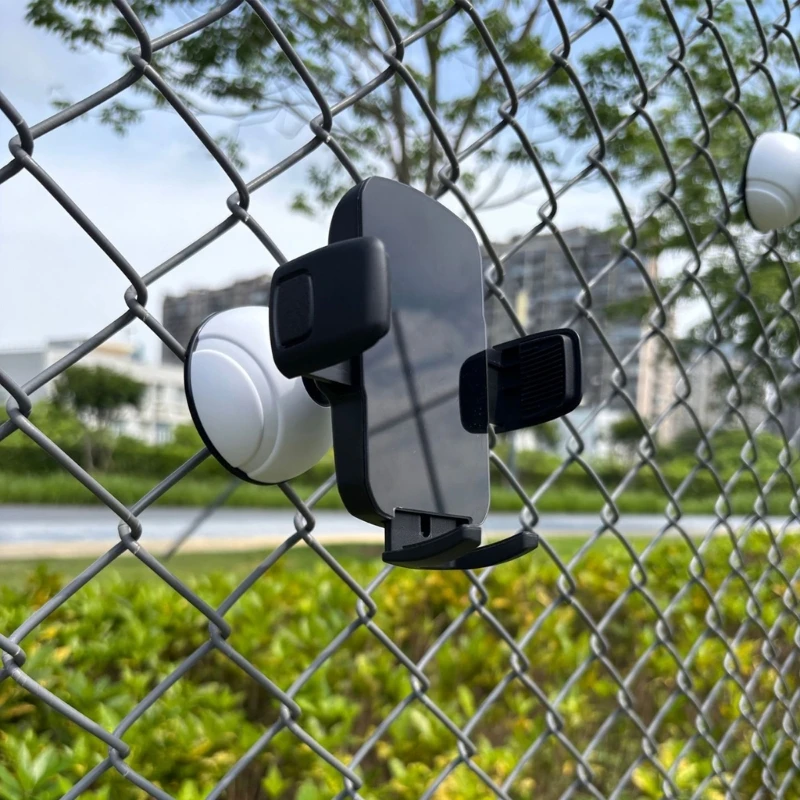 Sports Fence Phone Holder for Practice Recording, Tennis Ball Rear Mount, Outdoor Sport Viewing Phone Mount 24BD