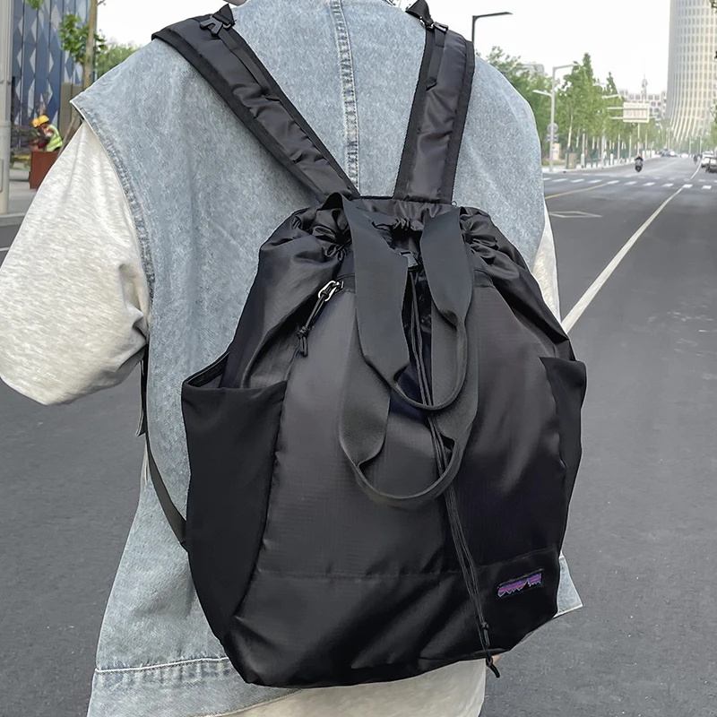 حقيبة ظهر خفيفة الوزن قابلة للطي بسعة كبيرة، مناسبة للمشي لمسافات طويلة والسفر والمغامرات الخارجية - أكتاف قابلة للتعديل